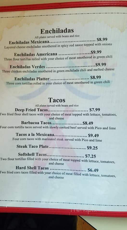 Los Dominguez Family Mexican - Wheatland, WY menu_pic