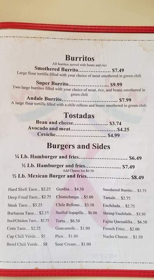 Los Dominguez Family Mexican - Wheatland, WY menu_pic