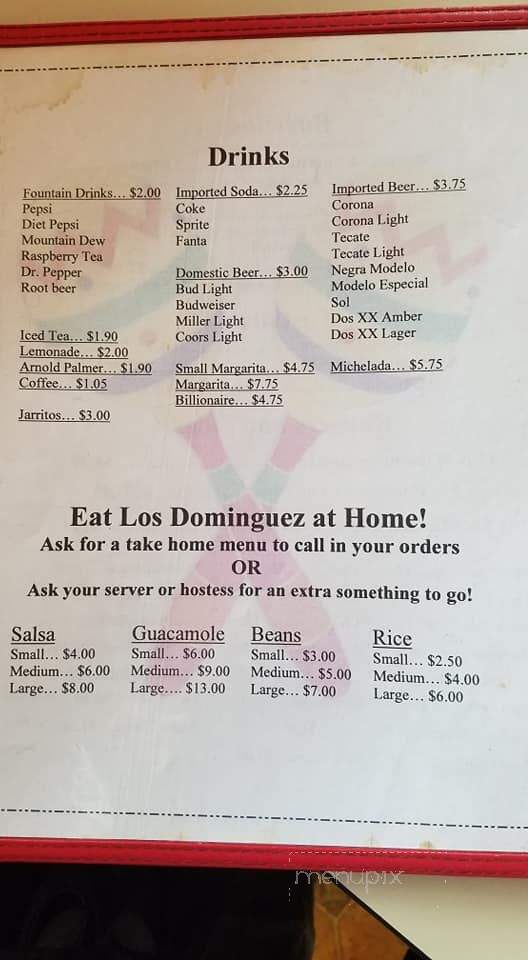Los Dominguez Family Mexican - Wheatland, WY menu_pic