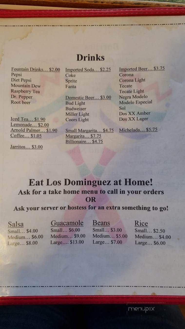 Los Dominguez Family Mexican - Wheatland, WY menu_pic