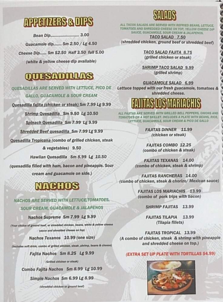 Los Mariachis - Anderson, MO menu_pic