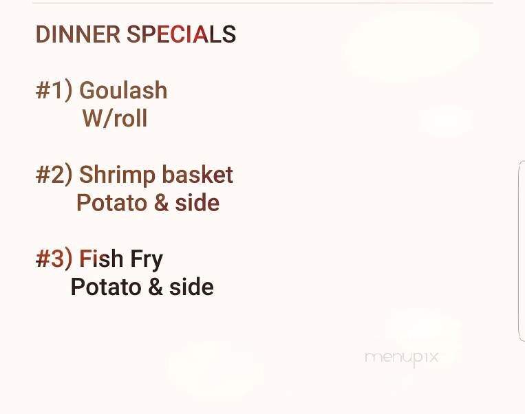 Modern Diner - Wellsville, NY menu_pic
