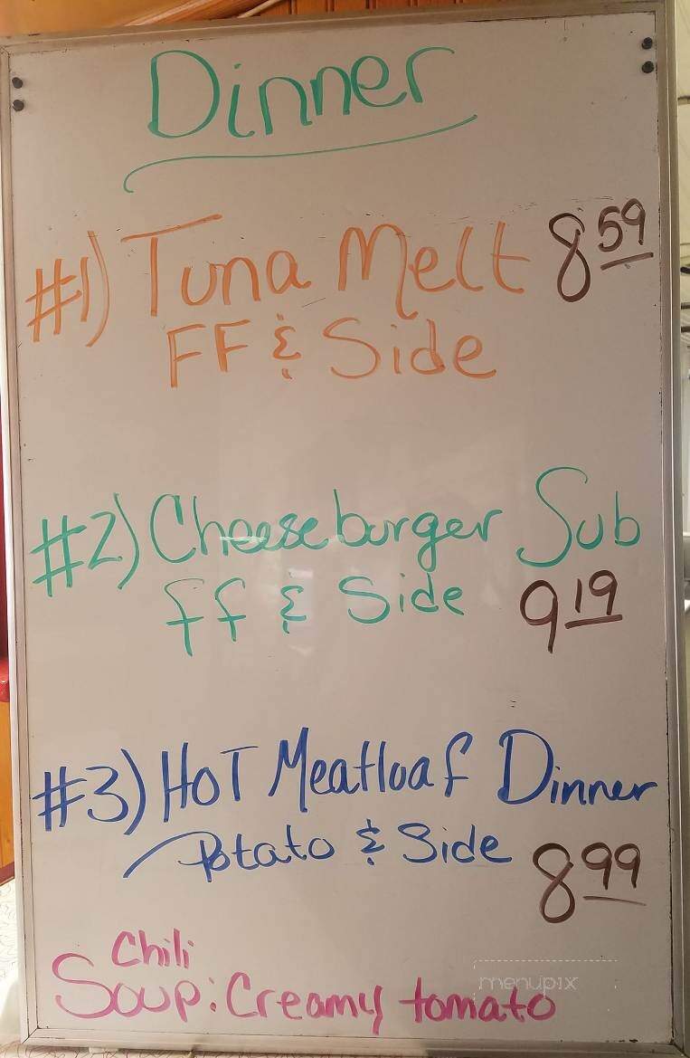 Modern Diner - Wellsville, NY menu_pic