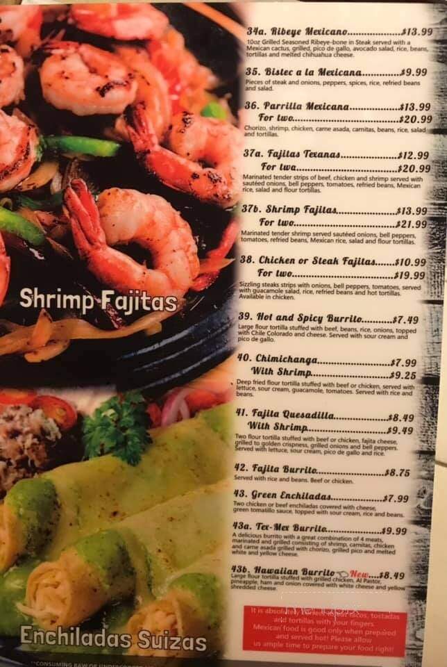 Casa Mexico Bar & Grill - Tullahoma, TN menu_pic