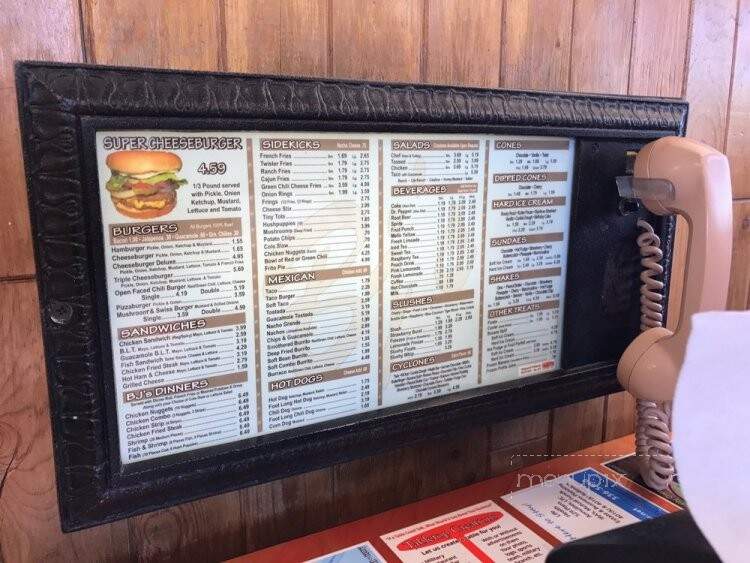 BJ's Burger - Lamar, CO menu_pic