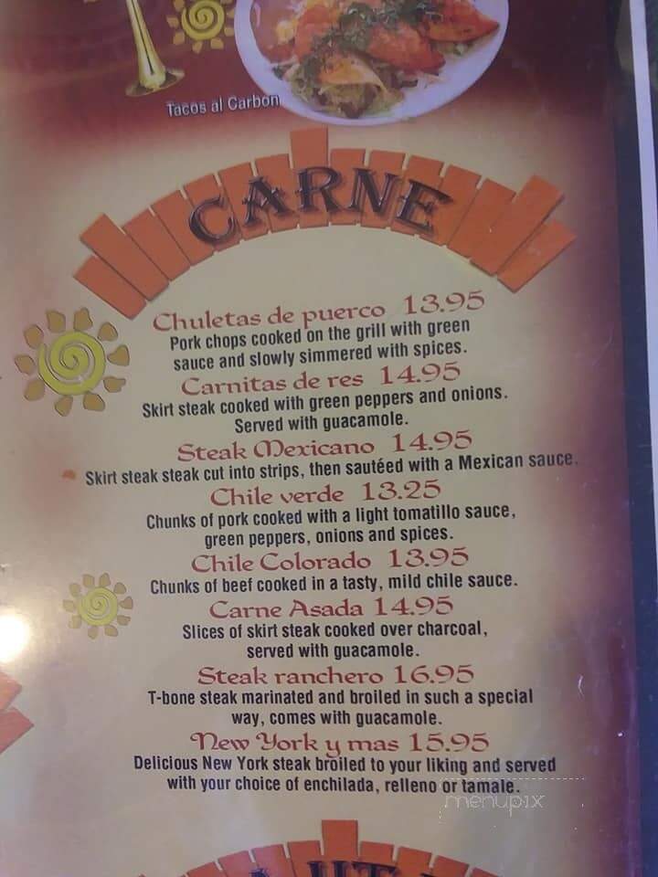 Guadalara Grill - Jefferson, OR menu_pic