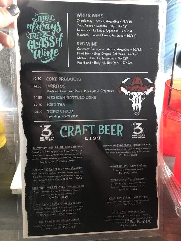Irma's Tacos, Craft Beer & Tequila Bar - Venice, FL menu_pic
