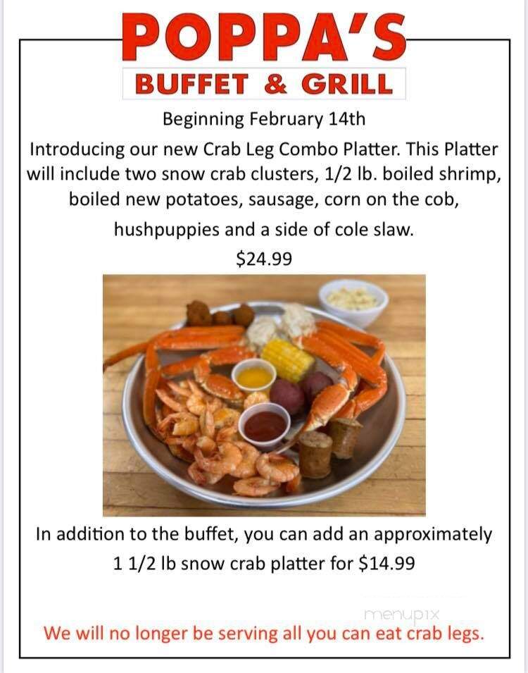 Poppa's Fish House - Brookhaven, MS menu_pic