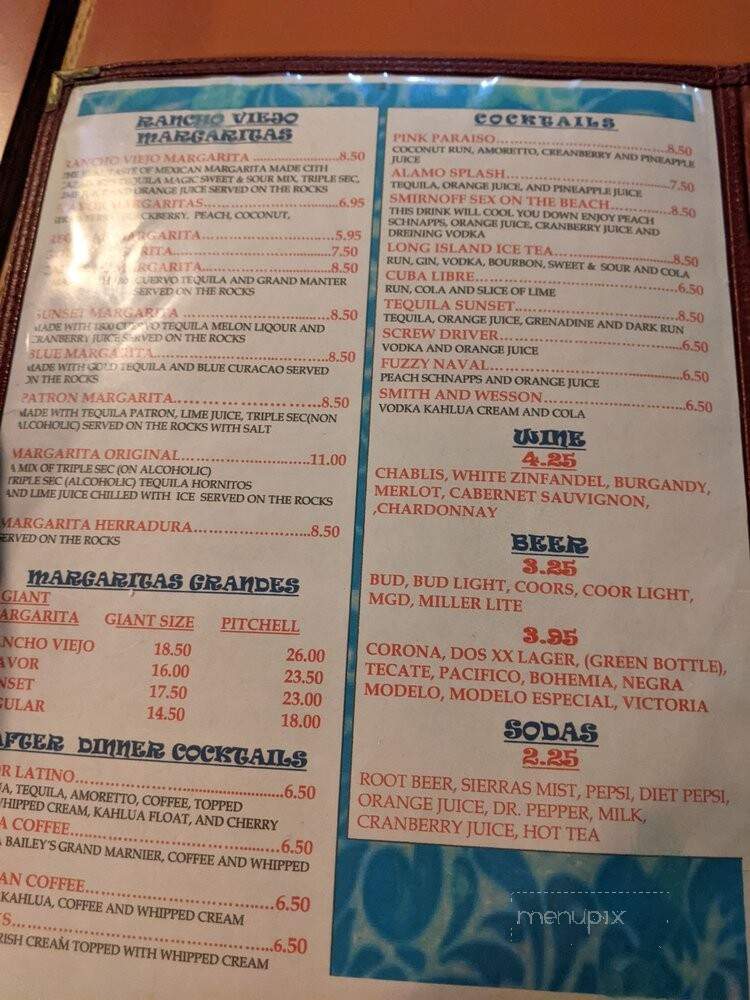 Bandon Rancho Viejo - Bandon, OR menu_pic