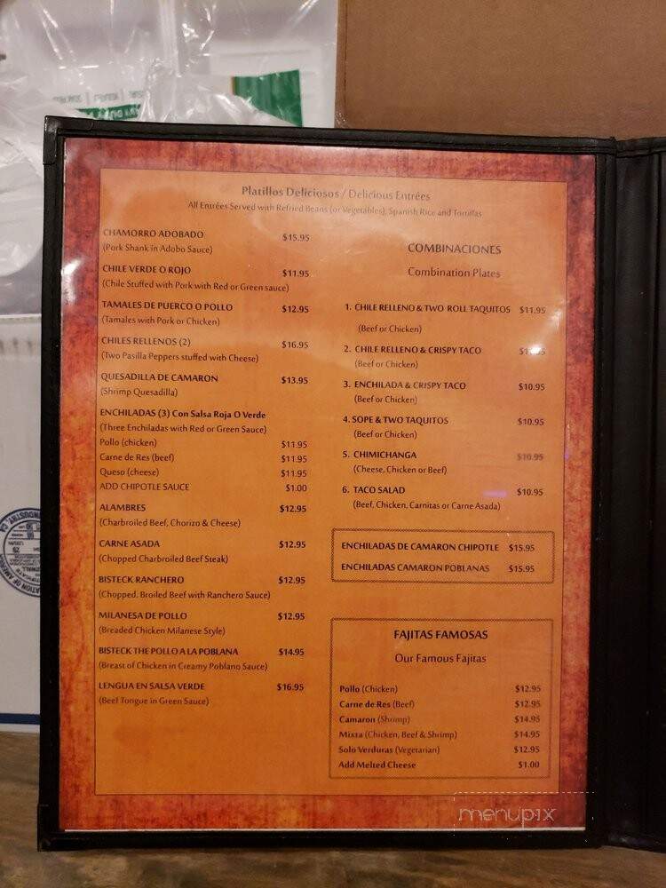 Salsas Restaurant - Cathedral City, CA menu_pic