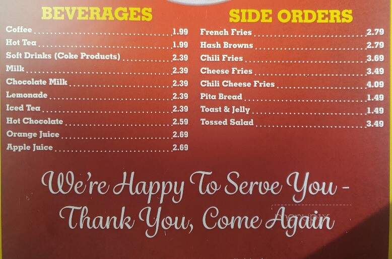 J & J Coney Island III - Detroit, MI menu_pic