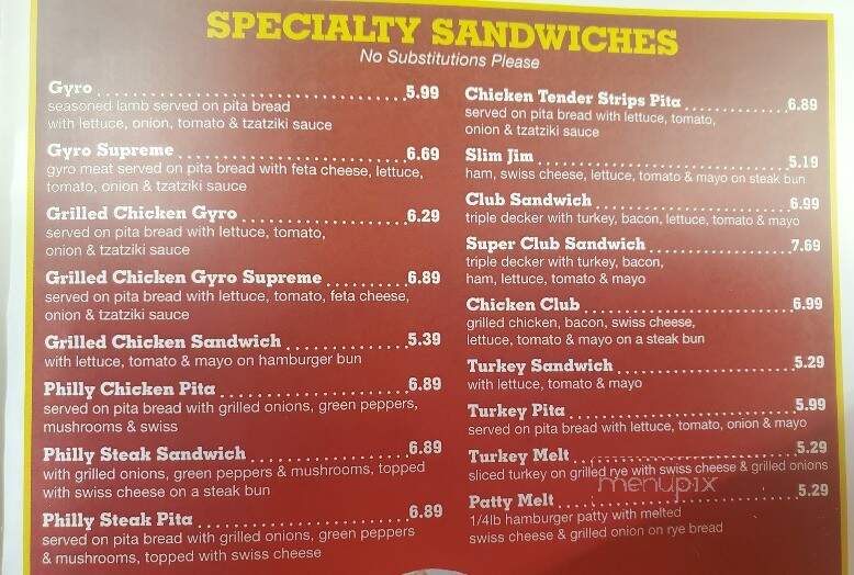 J & J Coney Island III - Detroit, MI menu_pic