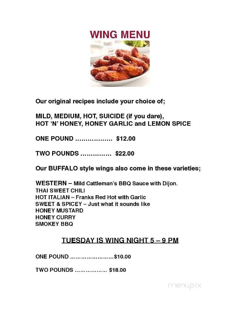 Le Pub McVey - Lac-Ste-Marie, QC menu_pic