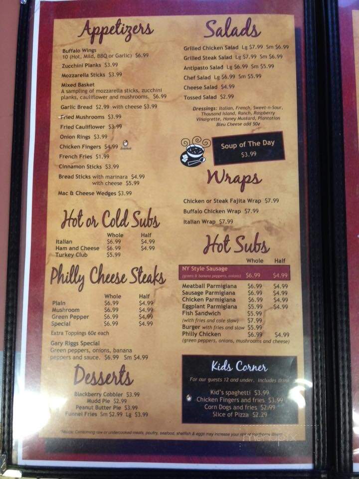 Mario's NY Style Pizza - Mannington, WV menu_pic