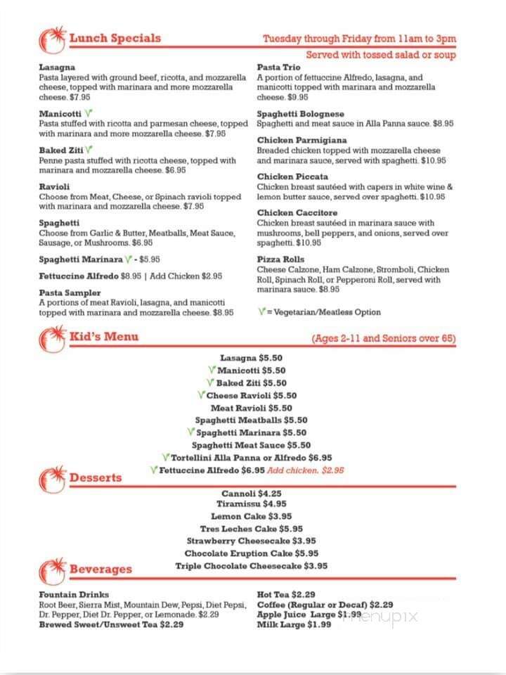 Roma Italian Restaurant - Ozark, AR menu_pic