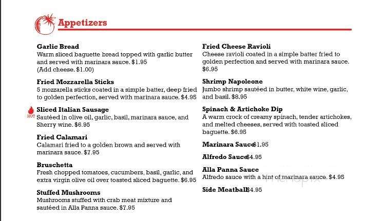 Roma Italian Restaurant - Ozark, AR menu_pic