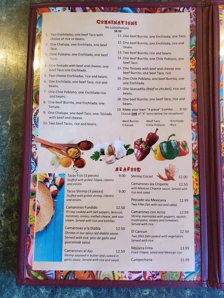Los 3 Amigos - Prosperity, SC menu_pic