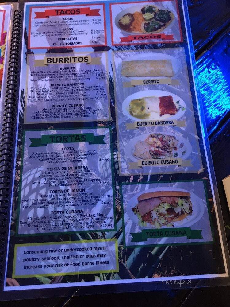 Mi Tierra Bonita - East St. Louis, IL menu_pic