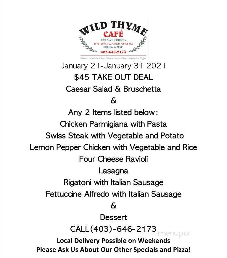 thyme north andover menu thyme north andover menu