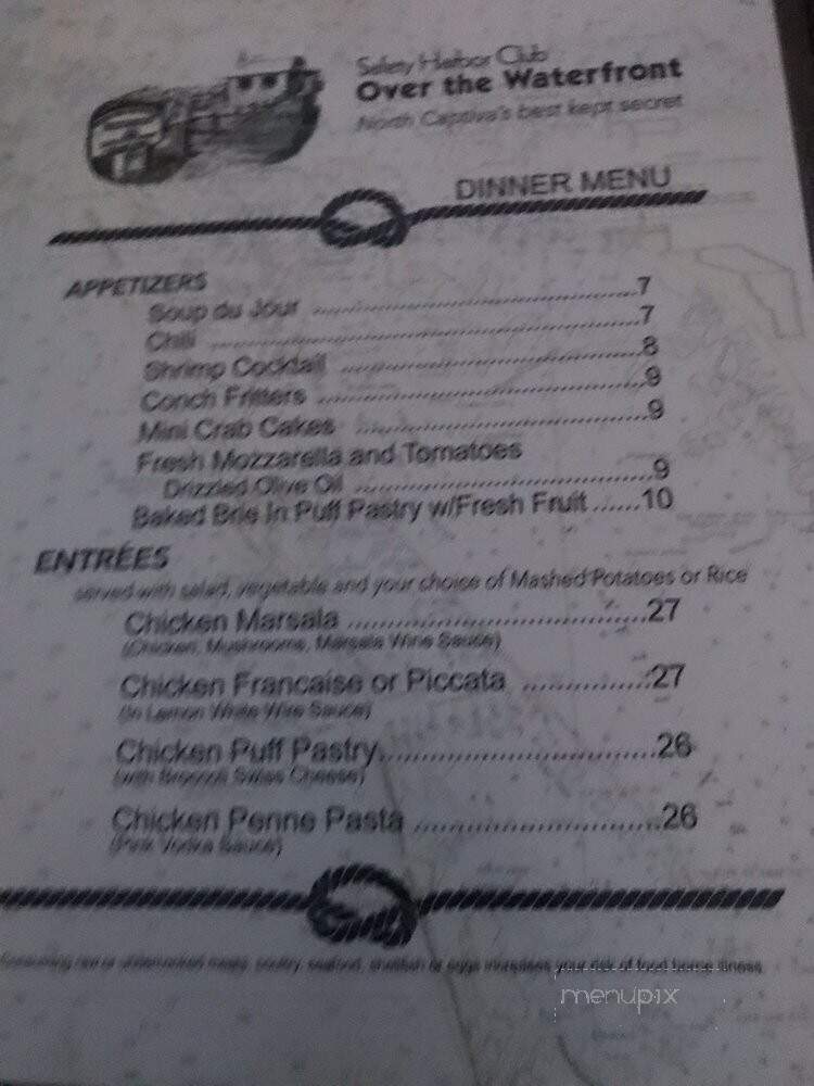 Over the Waterfront - Captiva, FL menu_pic