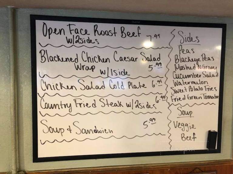 Greg's Haystax Restaurant - Umatilla, FL menu_pic