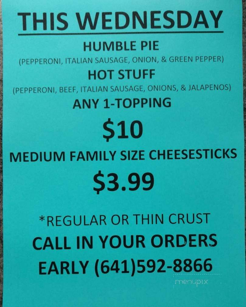Don's Motor Mart - Lake Mills, IA menu_pic