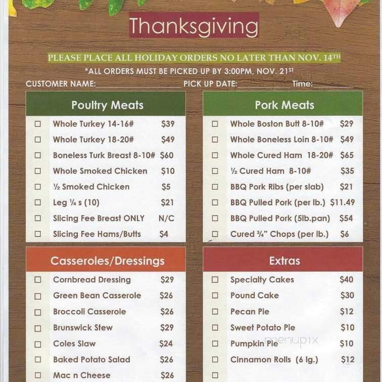 Boyd's Bar-Be-Que - Bainbridge, GA menu_pic