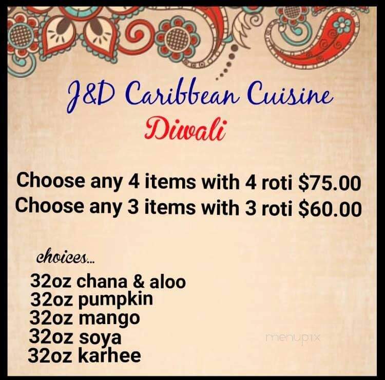 J&D Caribbean Cuisine - Katy, TX menu_pic