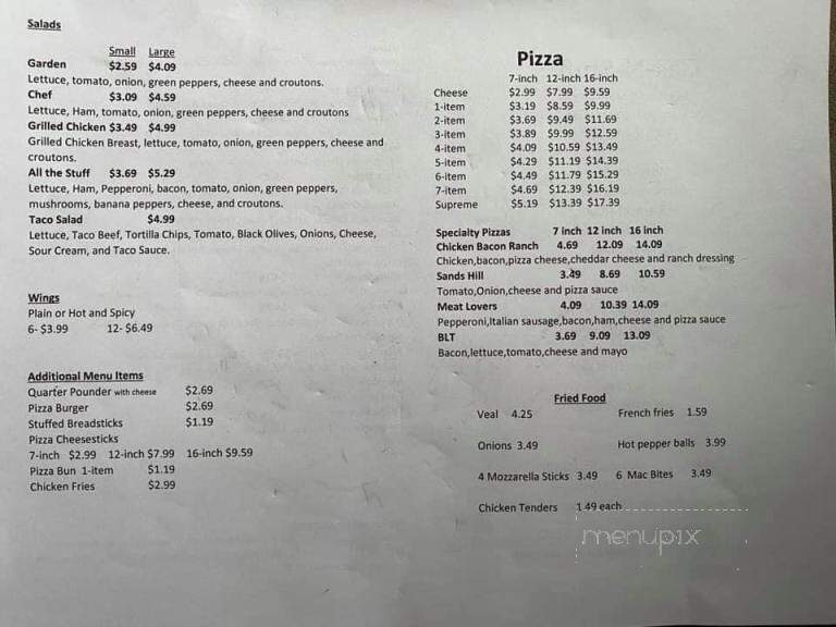 Gas-N-Stuff - Hamden, OH menu_pic