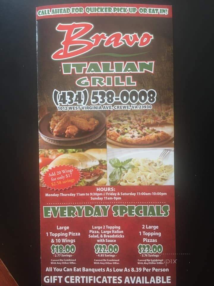 Bravo Italian Grill - Crewe, VA