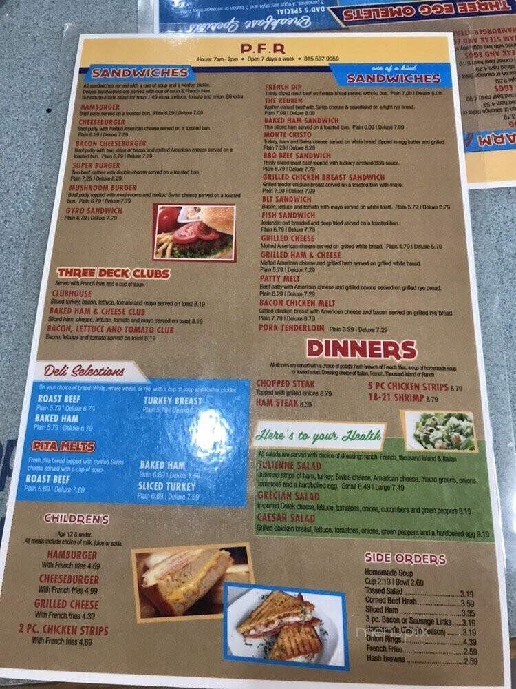 Prophet Family Restaurant - Prophetstown, IL menu_pic