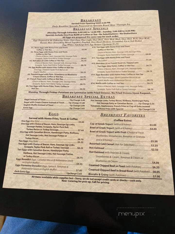 Cafe Madison Holland - Holland, PA menu_pic