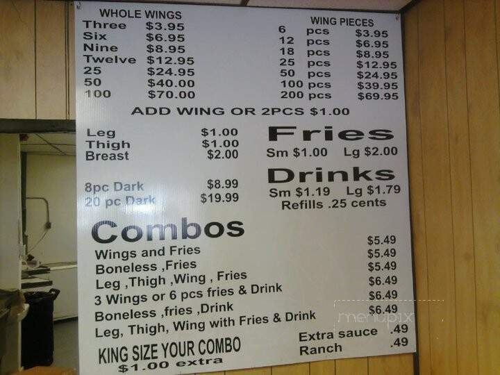 Wing King - Saginaw, MI menu_pic