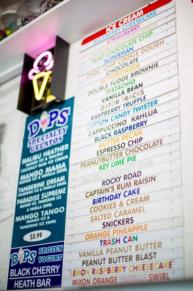Dips Ice Cream - Anna Maria, FL menu_pic