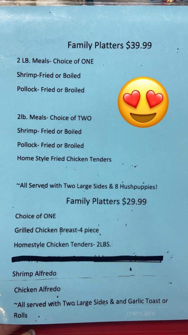 Pier 6 Seafood & Steak House - Macclenny, FL menu_pic