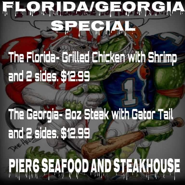 Pier 6 Seafood & Steak House - Macclenny, FL menu_pic