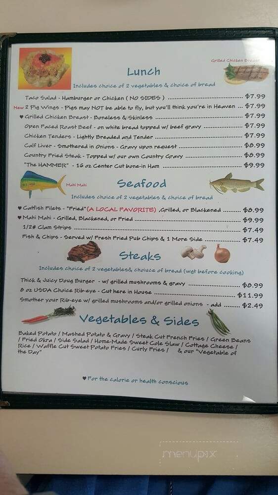 Pogey's Family Restaurant - Okeechobee, FL menu_pic