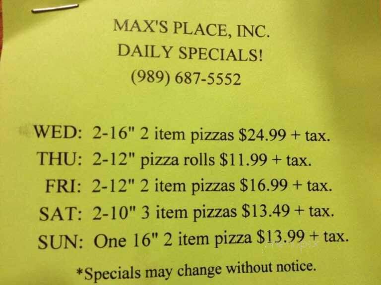Max's Place - Sanford, MI