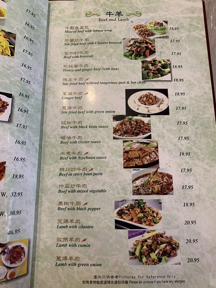 Jade Dynasty Restaurant - Vancouver, BC menu_pic