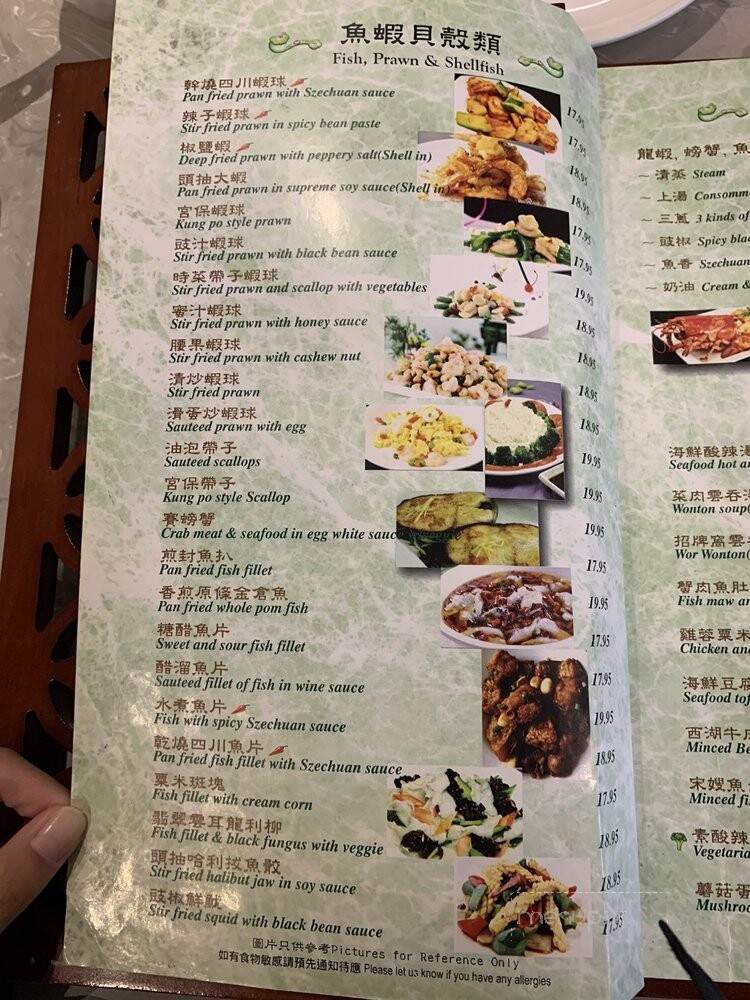 Jade Dynasty Restaurant - Vancouver, BC menu_pic