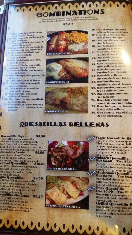 El Pueblo - Walterboro, SC menu_pic