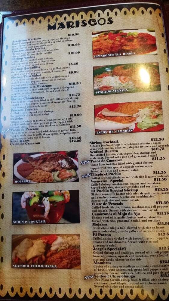 El Pueblo - Walterboro, SC menu_pic