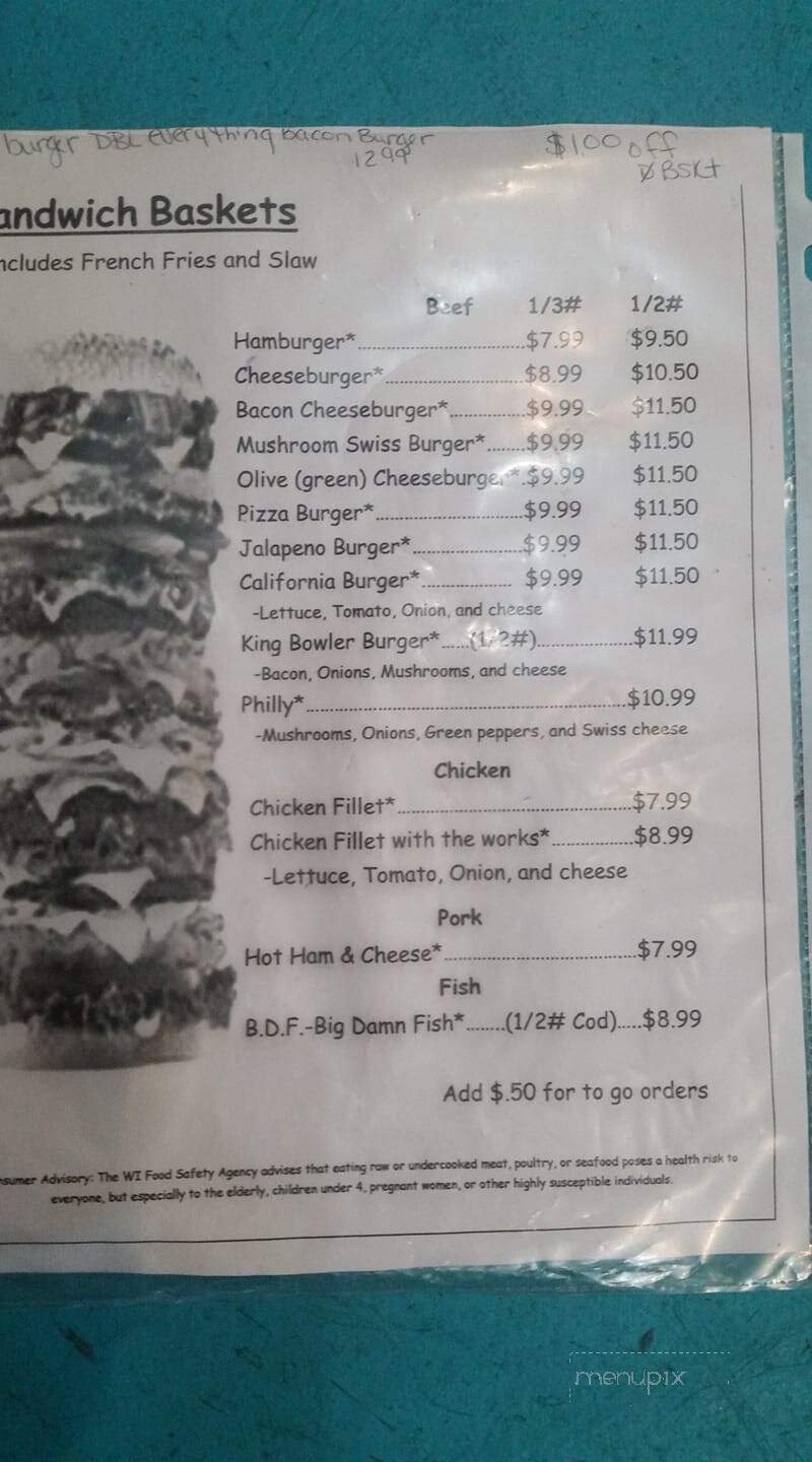 Phillips Lanes - Phillips, WI menu_pic