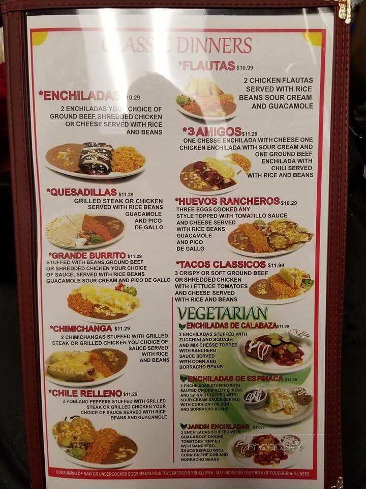 Jorge's Mexican Kitchen - Jones, OK menu_pic