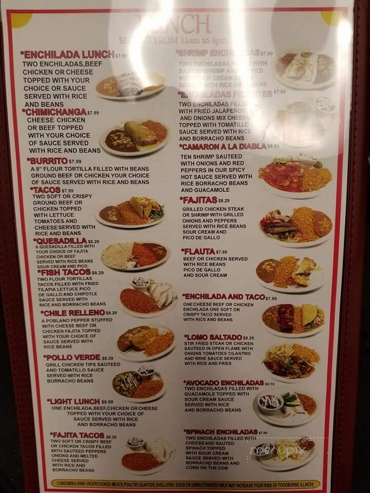 Jorge's Mexican Kitchen - Jones, OK menu_pic