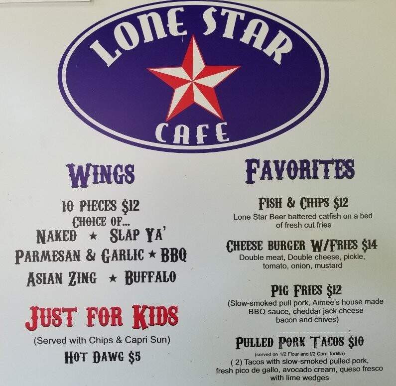 Lone Star Bar & Grill - Fredericksburg, TX