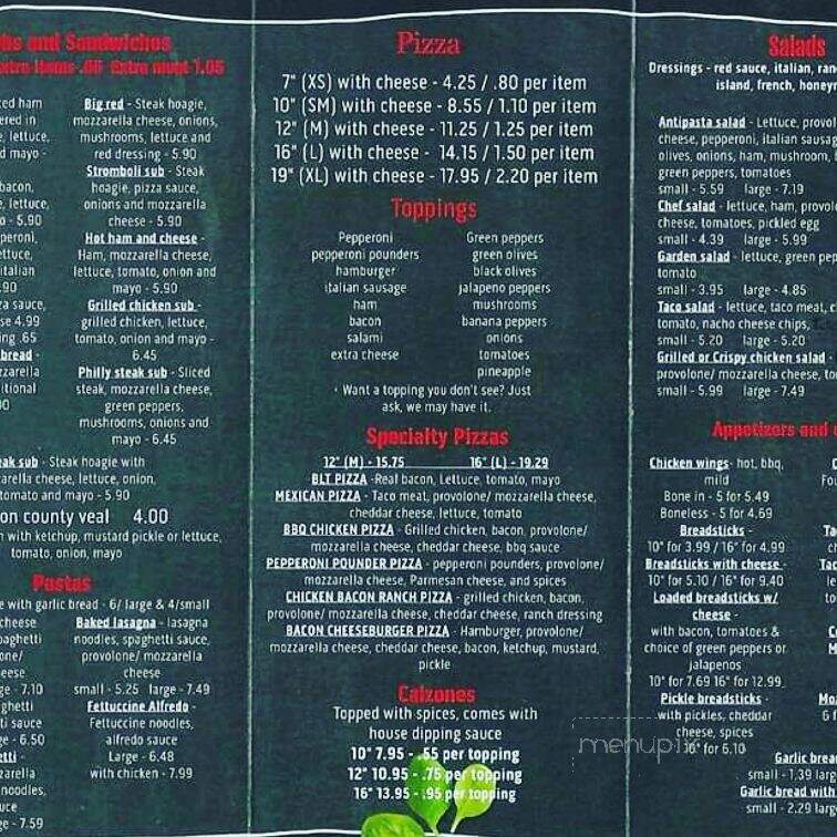 Giovanni's Mexican-Italian - Wellston, OH menu_pic