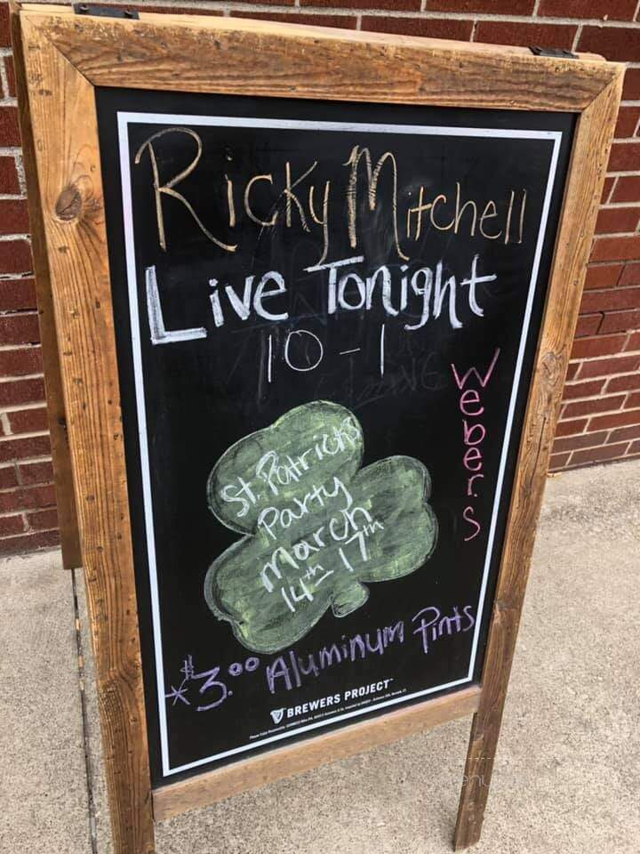 Weber's Bar - Shelby, OH menu_pic