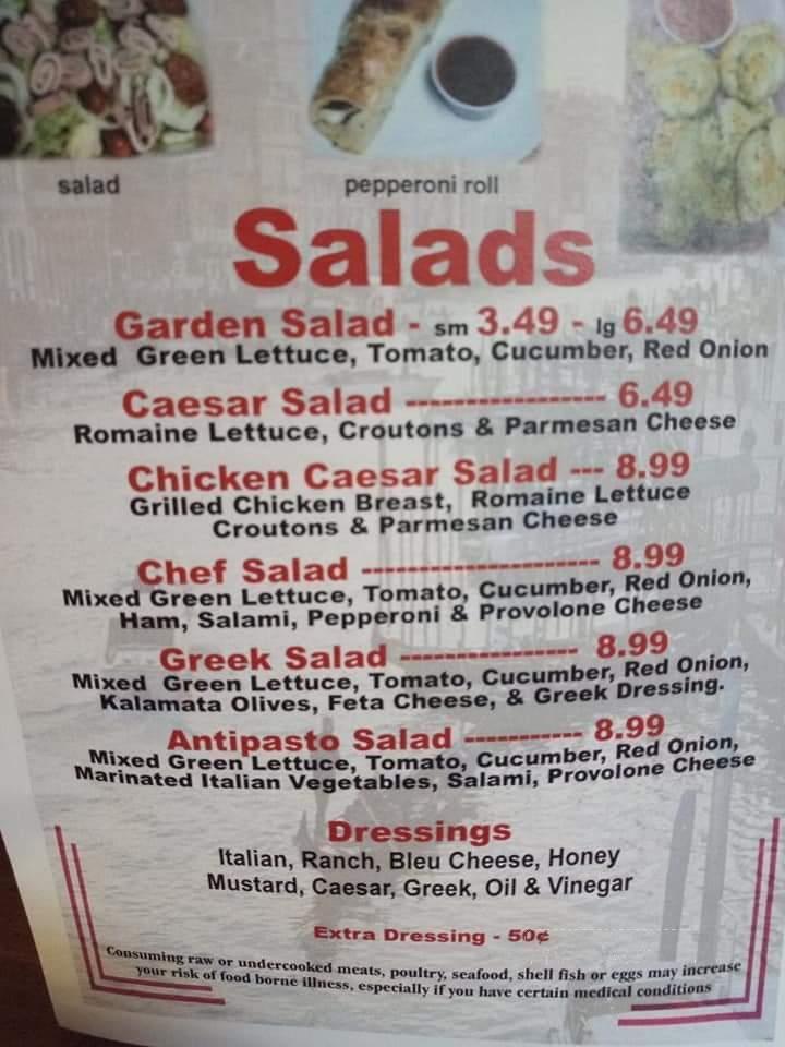 Schiano Pizza - Crystal River, FL menu_pic