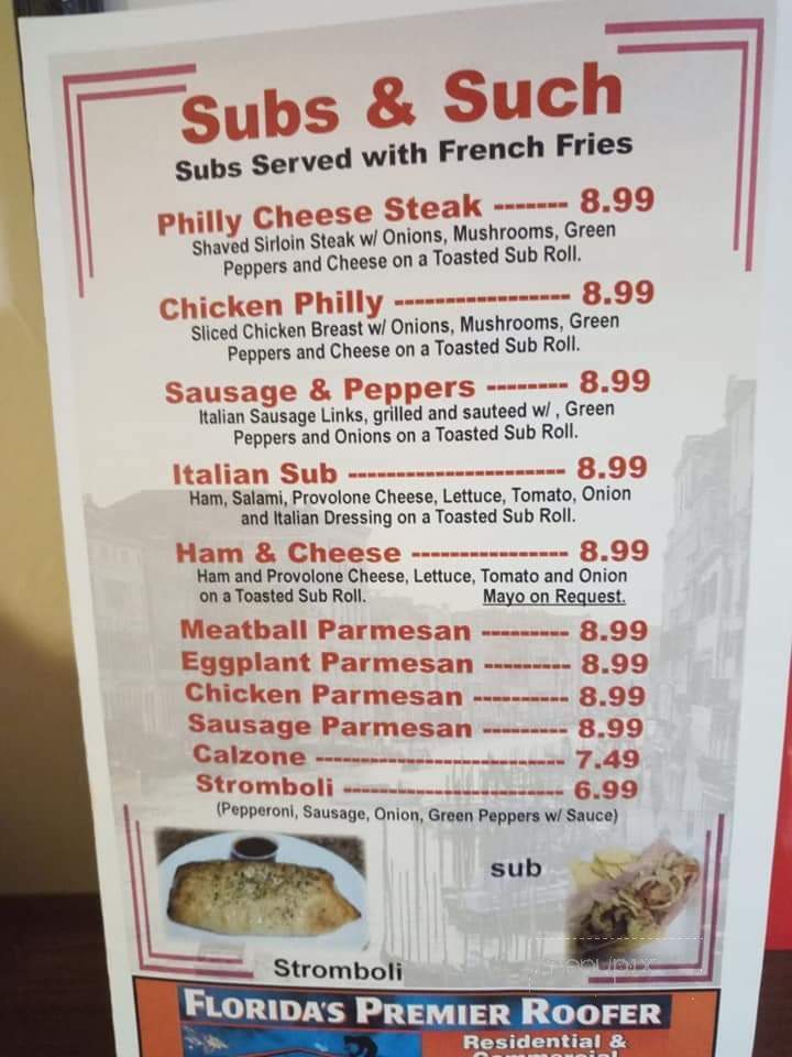 Schiano Pizza - Crystal River, FL menu_pic